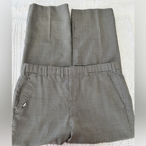 1970s Houndstooth Wool Trousers: Vintage High Waist Pants W36 L28 - Picture 6 of 16